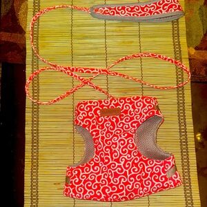 Red Swirl Pet Harness